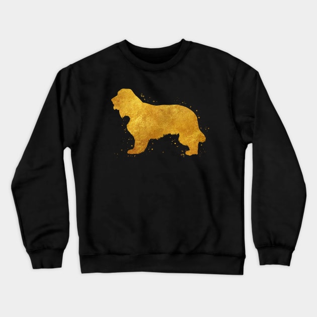 Cocker spaniel dog golden art Crewneck Sweatshirt by Yahya Art